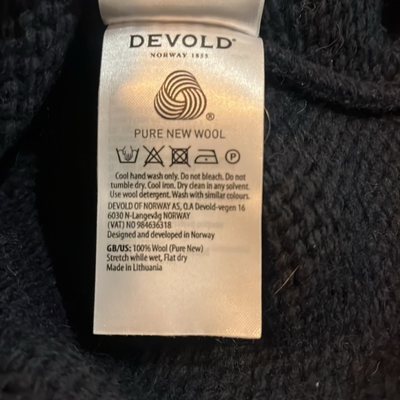 Devold Nansen Navy Blue Sweater - Picture 6 of 10